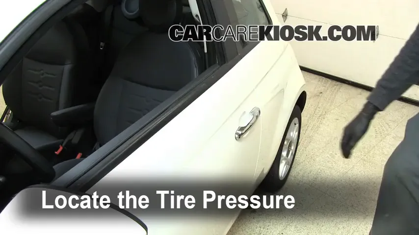 2012 Fiat 500 Pop 1.4L 4 Cyl. Tires & Wheels Check Tire Pressure